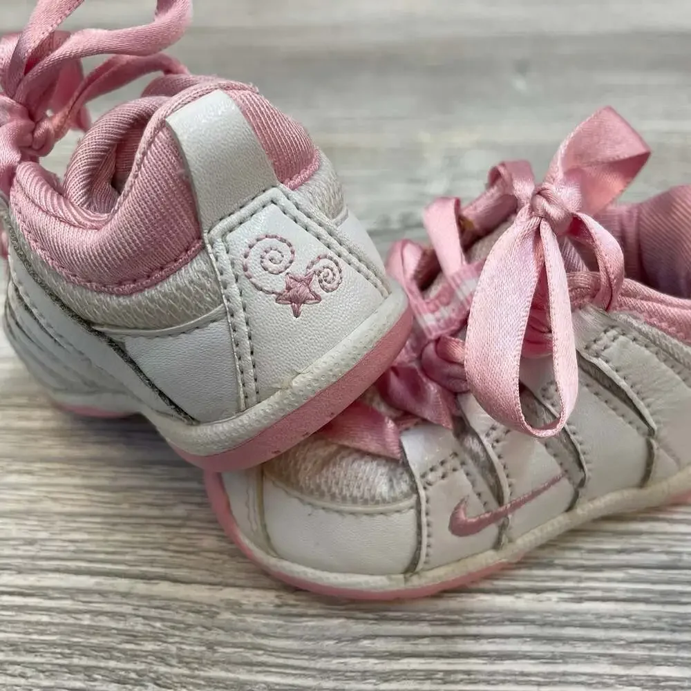 Y2K Vintage 2006 Nike Little Roosh Pink Sneakers Shoes 2 Infant 6-9m Swoosh